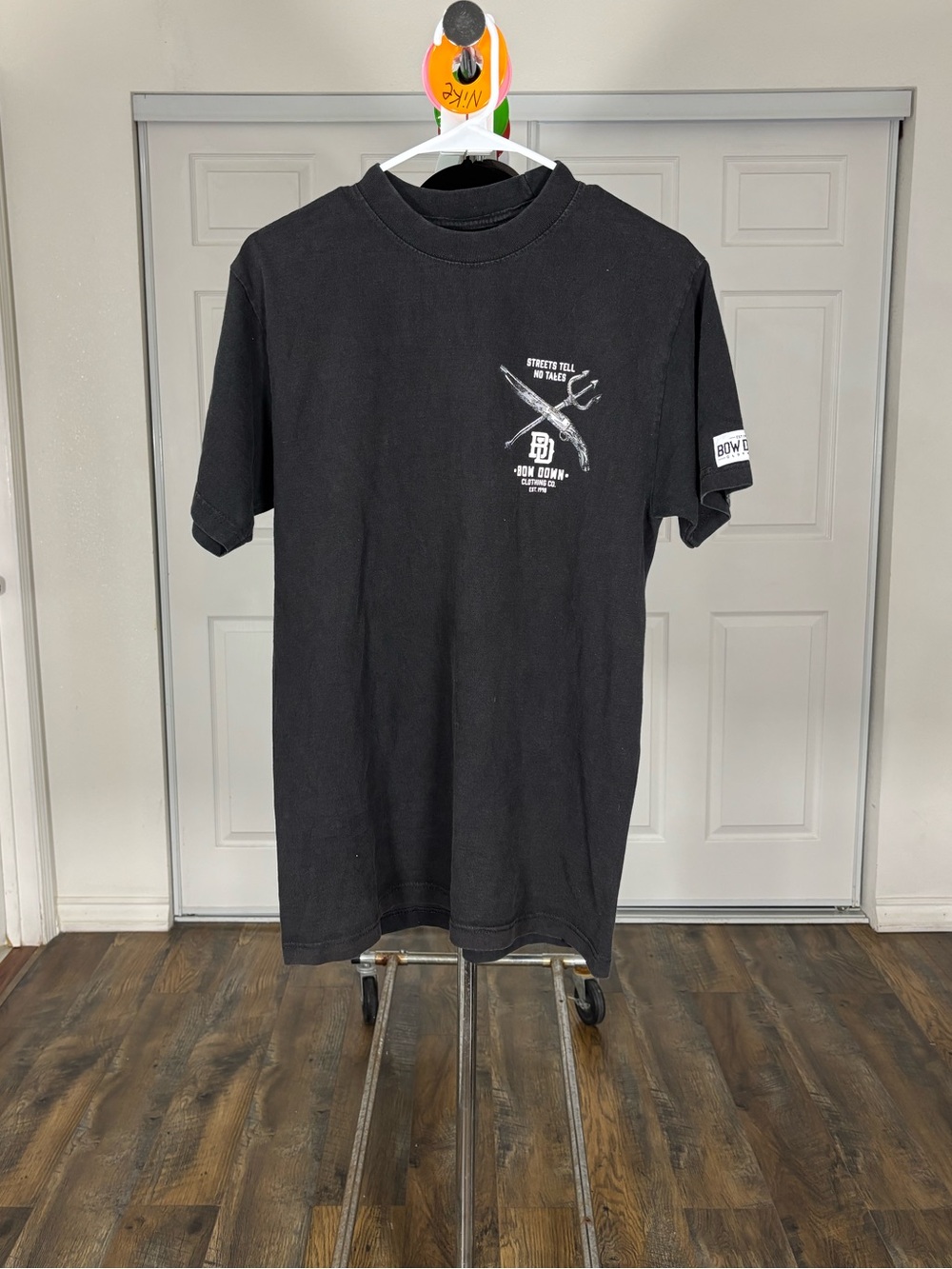 Arbor Black Short-Sleeve Graphic Tee with White Logo